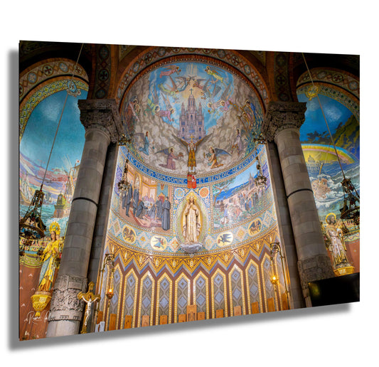 Barcelona Temple Print: Sacred Heart of Jesus, Tibidabo Mountain, Spain