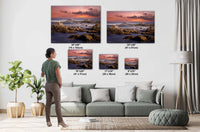 Pacific Grove Sunset Seascape Photography: California Coast Art Print