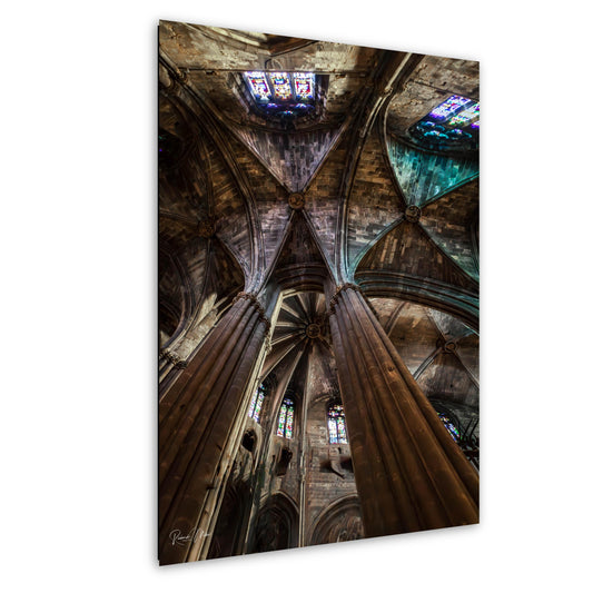 Gothic Cathedral Ceiling Print: Girona Spain Basilica - Game of Thrones Art