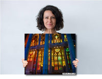 Sagrada Familia Sunset Photo: Barcelona Travel Print, Gaudi Architecture