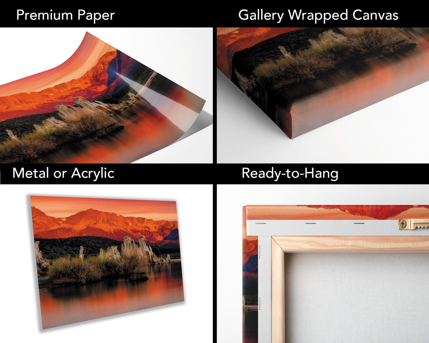 Mono Lake Sunrise Photography Print: California Scenic Landscape Wall Art