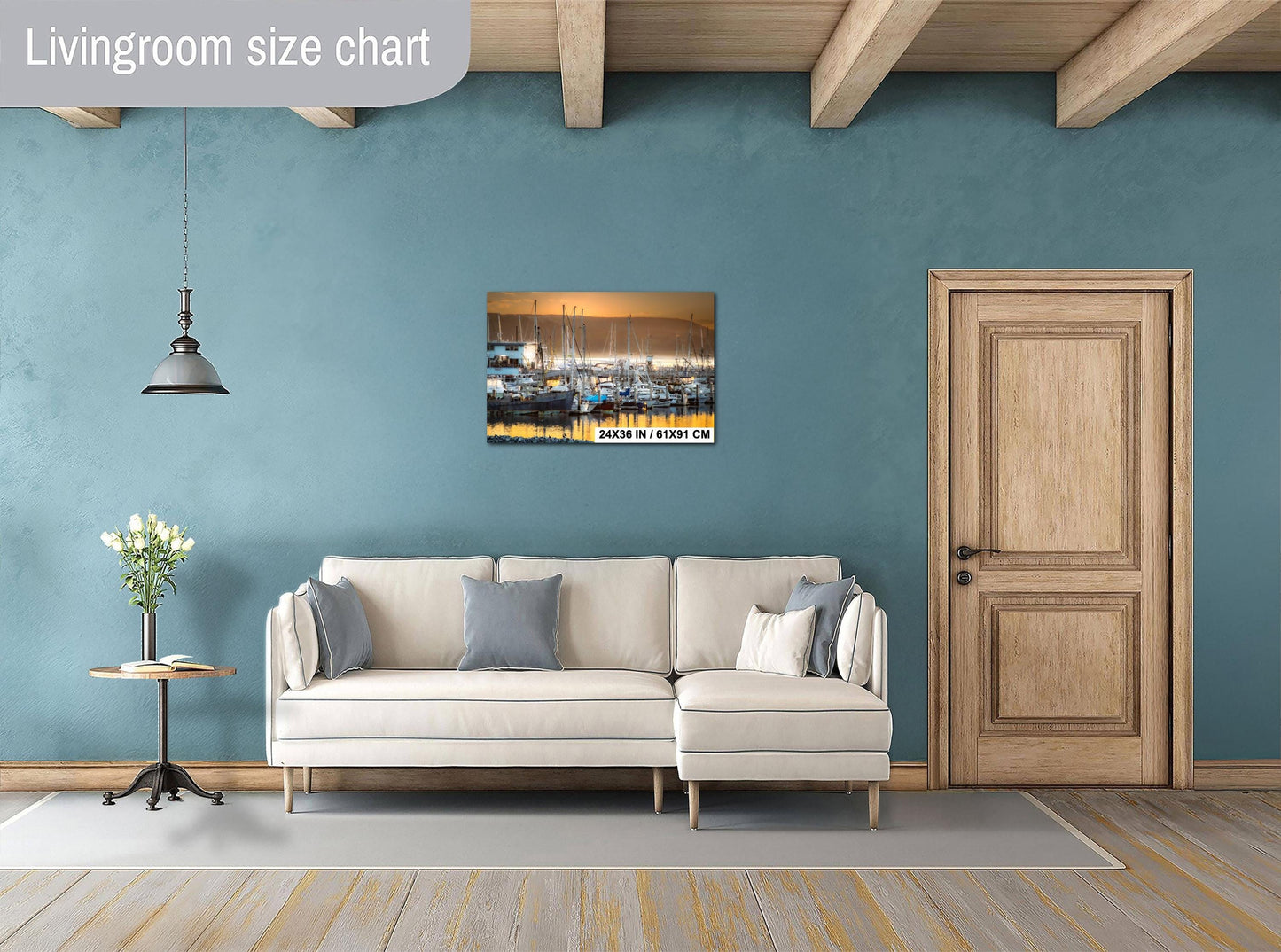 Half Moon Bay Sunset Photograph: Coastal Fishing Boats Art Print