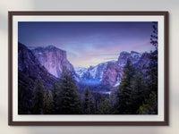 Yosemite Valley | Canvas Wall Art | National Park Fine Art Photography | El Capitan, Half Dome Tunnel  View Travel Poster, Scenic Landscape