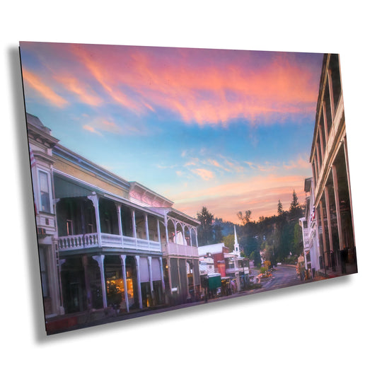 California Sunrise, Canvas Wall Art, Gold Country Motherlode towns, Sutter Creek Scenic Landscape,  Fine Art Photography, Canvas, Acrylic
