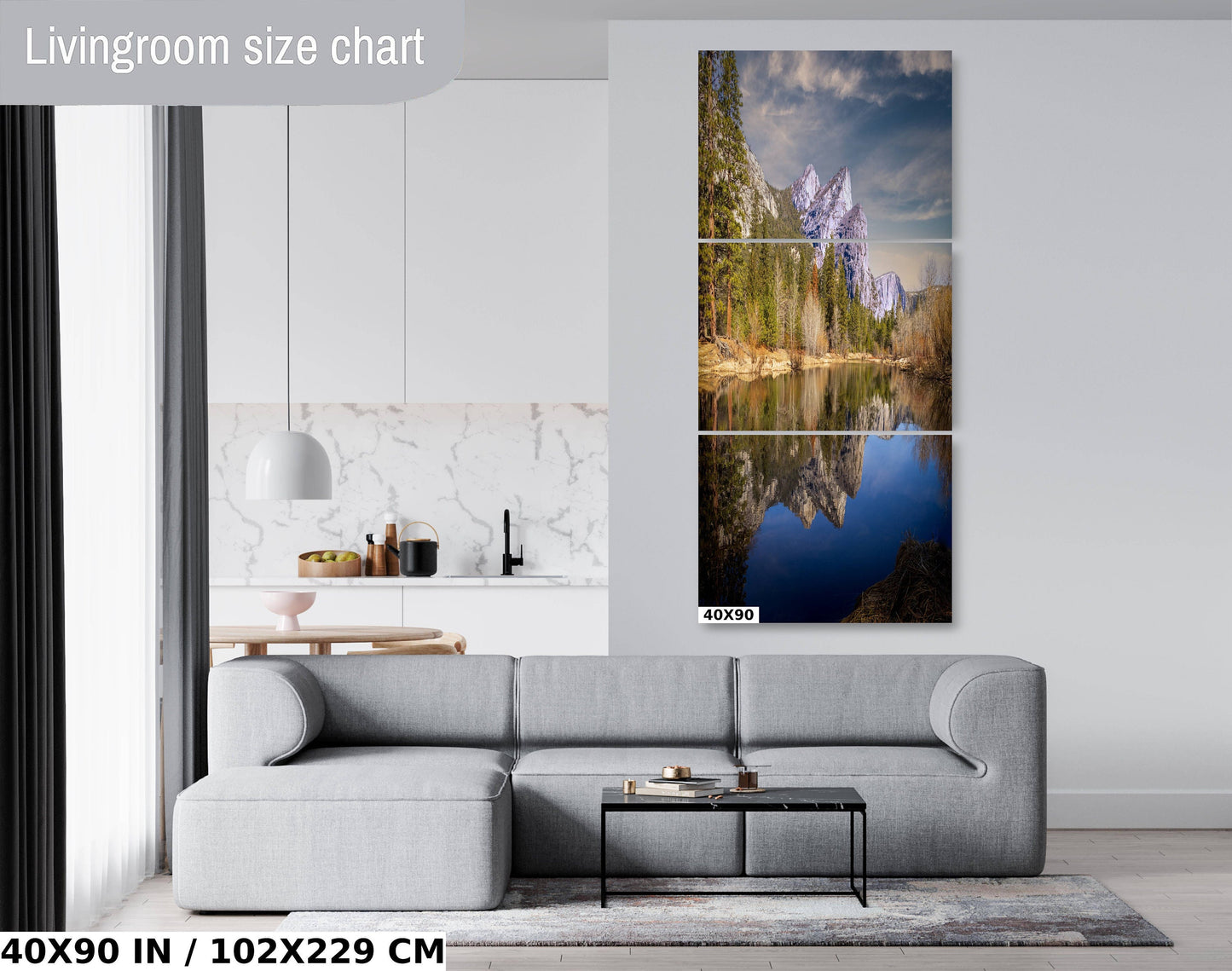Yosemite Valley Merced River Reflection Fine Art Photo, Canvas Wall Art, California Sunrise Poster, National Park Print | Home, Office Decor