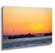 Half Moon Bay Sunset Print: Pelicans Over 3 Rocks Beach - Coastal Art