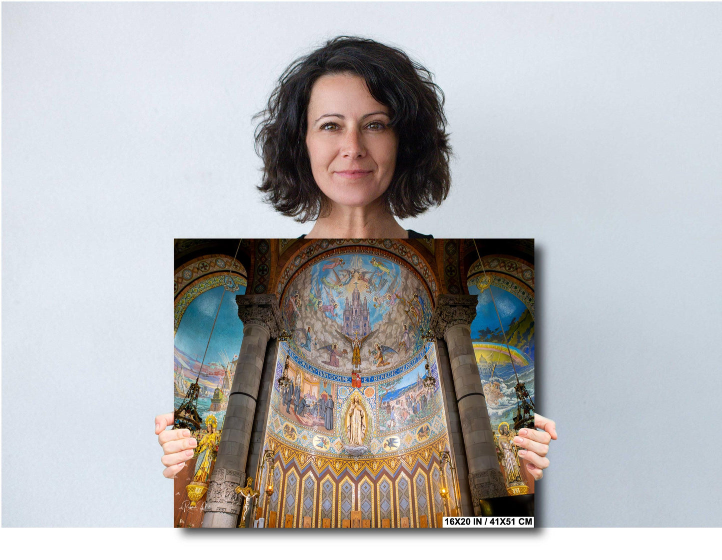 Barcelona Temple Print: Sacred Heart of Jesus, Tibidabo Mountain, Spain