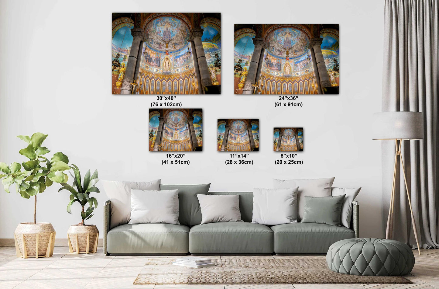 Barcelona Temple Print: Sacred Heart of Jesus, Tibidabo Mountain, Spain