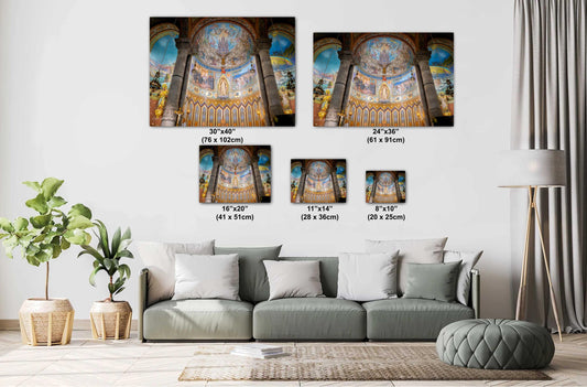 Barcelona Temple Print: Sacred Heart of Jesus, Tibidabo Mountain, Spain