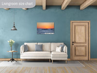 Pelicans at Sunset Fine Art Photograph: Half Moon Bay Coastal Print
