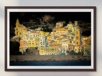 Italy's Amalfi Coast: Positano Sunset Landscape Fine Art Photograph | Italy Poster / Seascape Print/Canvas/Acrylic/Metal/Paper
