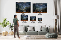 Napa Valley Vineyard Photo: Misty California Landscape Art Print