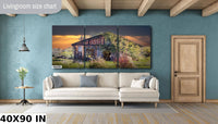 California Sunrise Shack, Canvas Wall Art, Gold Country Motherlode, Sutter Creek Scenic Landscape,  Fine Art Photography, Canvas, Acrylic