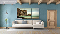 Morro Rock Coastal Art: Dreamy Pacific Ocean Canvas, Metal, or Acrylic Print
