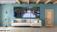 Amsterdam's Iconic Prinsengracht Canal Bridge | Sunset Landscape Print/Canvas/Acrylic/Metal | Home / Office