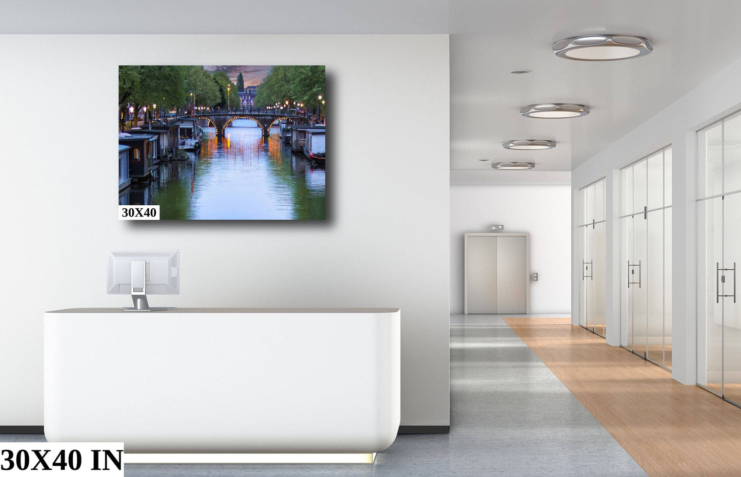 Amsterdam's Iconic Prinsengracht Canal Bridge | Sunset Landscape Print/Canvas/Acrylic/Metal | Home / Office