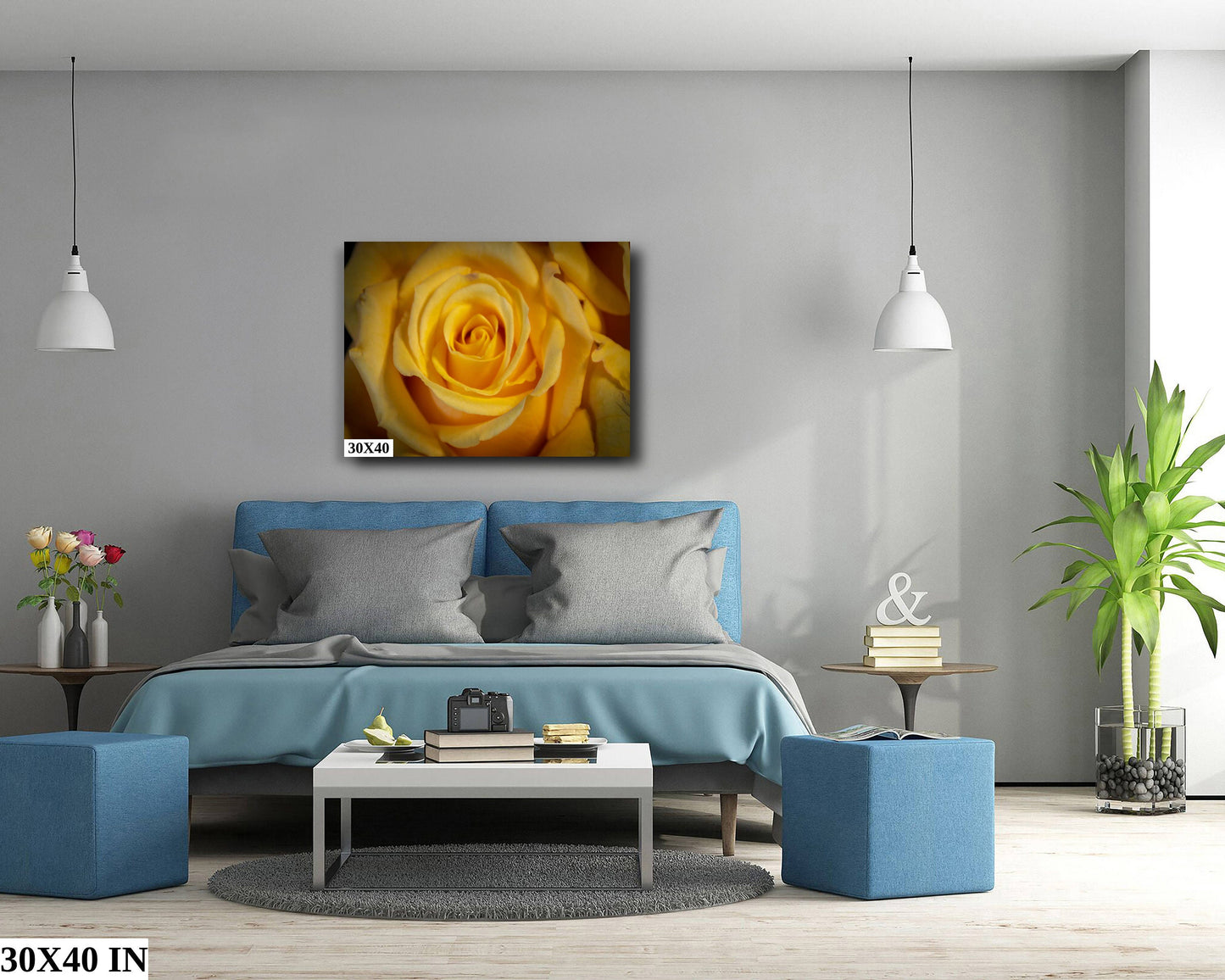 Yellow Rose | Sierra Foothills, Canvas Wall Art, home decor, Mother's Day, photography, acrylic, paper, flowers, rose