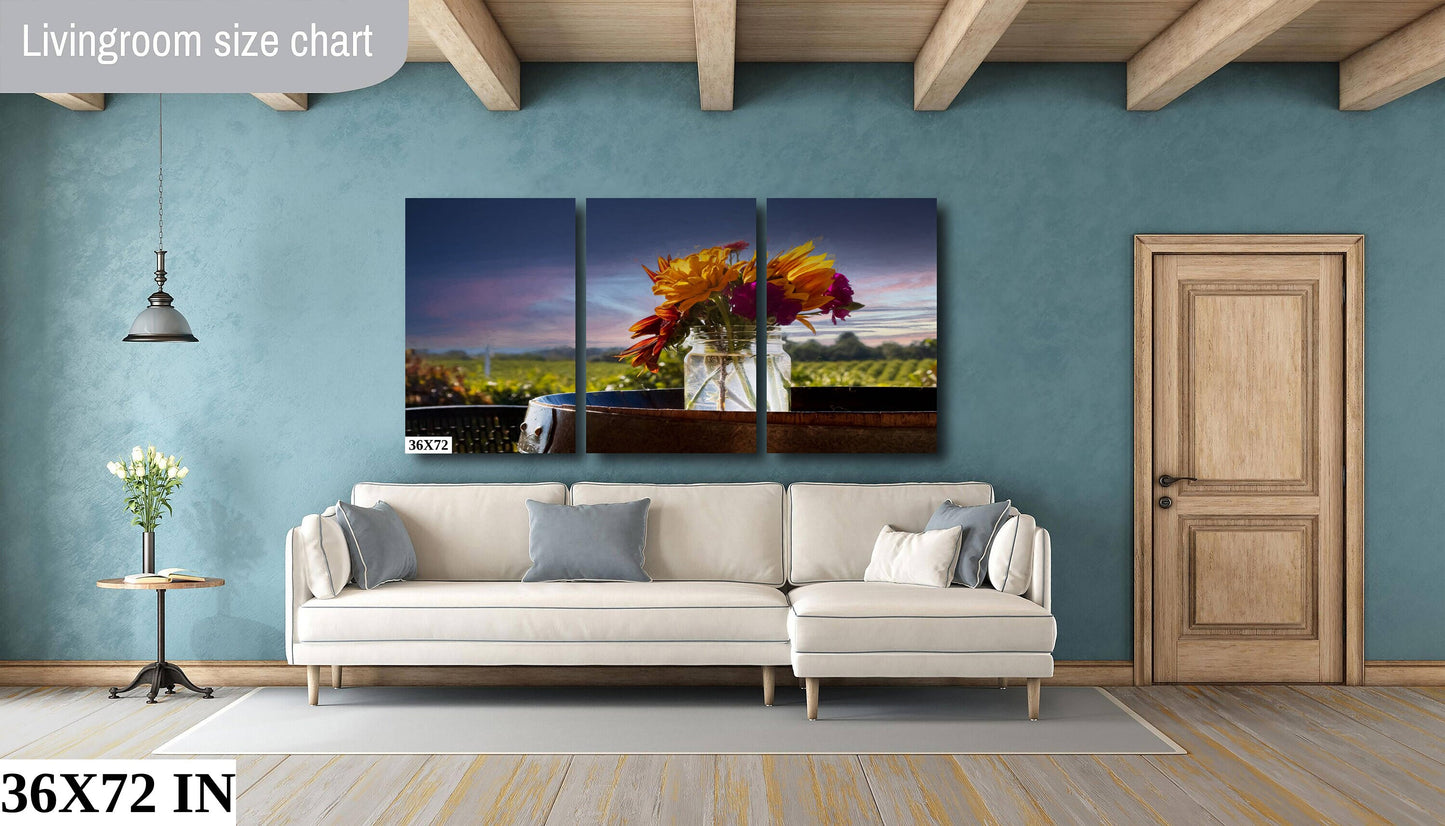 Vineyard Fine Art Photography | Winery Poster | Canvas Wall Art | Shenandoah Valley Wine Country | Canvas, Acrylic, Metal Paper print