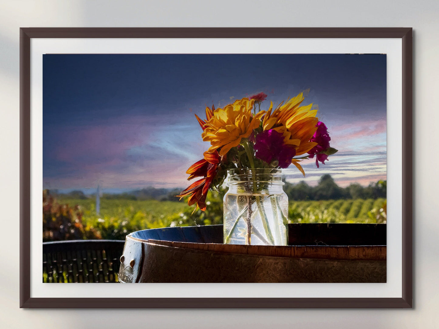 Vineyard Fine Art Photography | Winery Poster | Canvas Wall Art | Shenandoah Valley Wine Country | Canvas, Acrylic, Metal Paper print