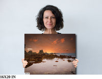 Tide Pool Stillness, California Sonoma Coast | Canvas Wall Art |  Pacific Ocean Scenic Landscape, Seascape | Fine Art Photography