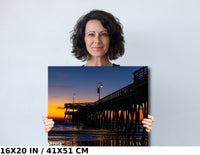 California's Iconic Pismo Beach Pier at Sunset | Beach Photography Wall Art Print/Canvas/Acrylic/Metal  Home, Office Fine Art