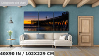 California's Iconic Pismo Beach Pier at Sunset | Beach Photography Wall Art Print/Canvas/Acrylic/Metal  Home, Office Fine Art