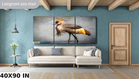 African Birds |  Black-Crowned Crane Nature Print, Serengeti Wall Art, Canvas Wildlife Photo | Fine Art photography | home, office decor