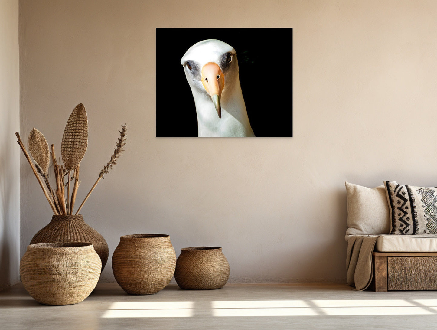 Albatross Sea Bird Fine Art Photography | Hawaiian Coastal Nature Print, Canvas Wildlife Wall Art | Pacific Ocean home, office decor