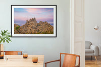 Joshua Tree Desert Sunrise. California National Park Pastel Landscape, Iconic Rocks Canvas Wall Art, Fine Art Photography home, office decor