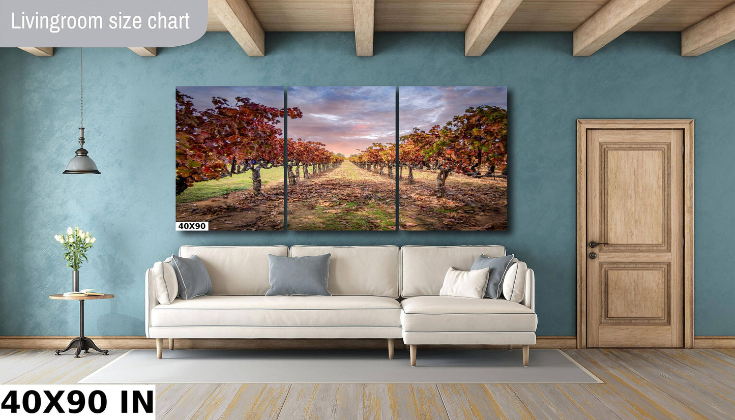 Vineyard Print, California Fall Amador County Winery Grapes Photo | Canvas Wall Art, Fine Art Photography, Canvas, Acrylic, Metal, Paper