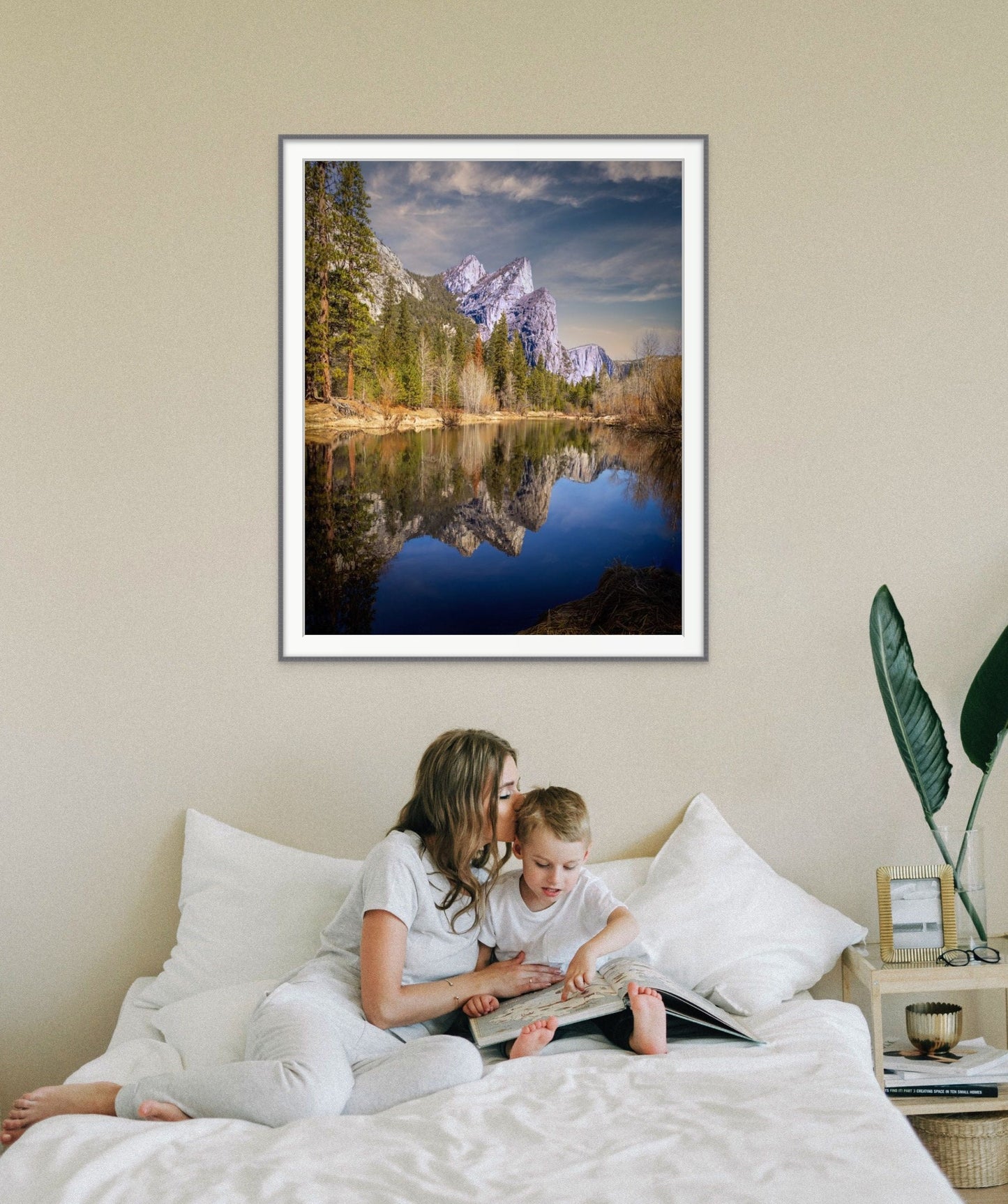 Yosemite Valley Merced River Reflection Fine Art Photo, Canvas Wall Art, California Sunrise Poster, National Park Print | Home, Office Decor