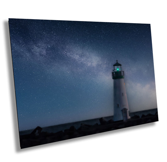 Lighthouse, Canvas Wall Art,  Santa Cruz CA Scenic Landscape, home decor, wall decor, office decor, photography, print