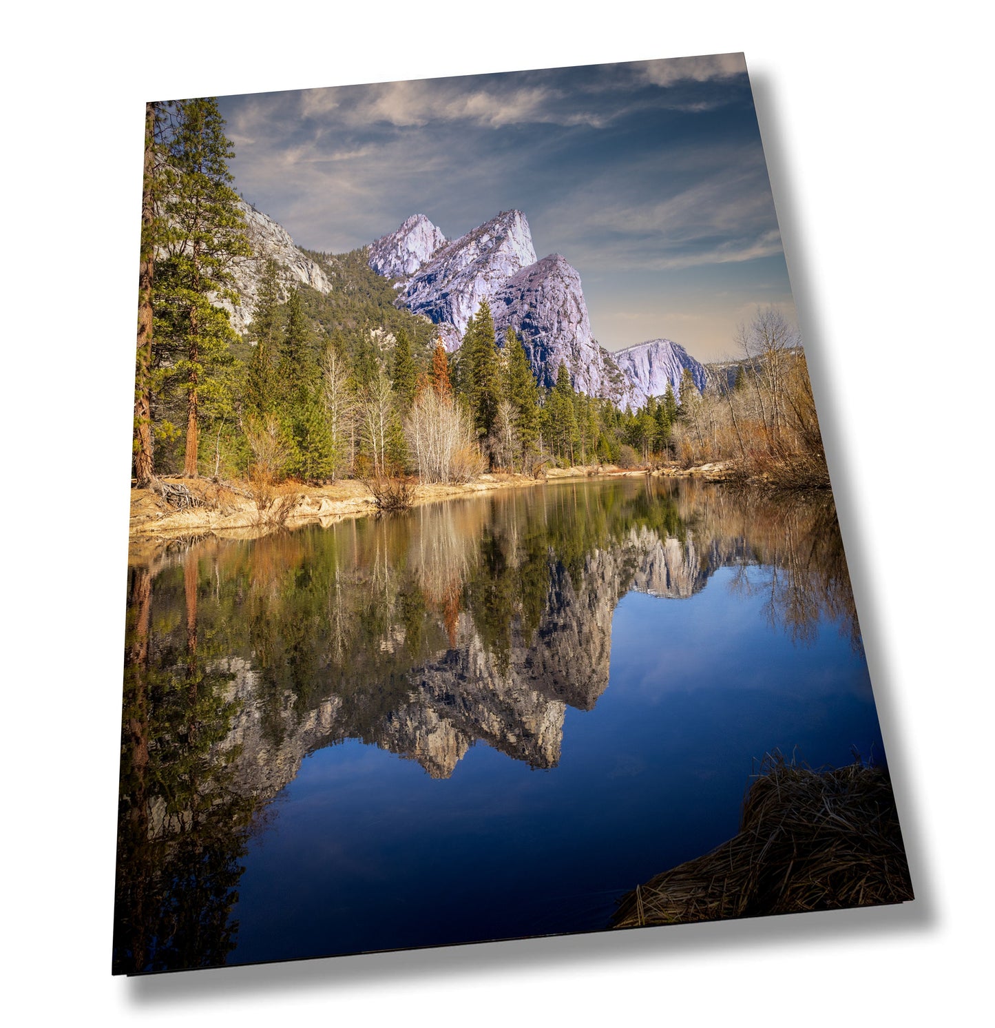 Yosemite Valley Merced River Reflection Fine Art Photo, Canvas Wall Art, California Sunrise Poster, National Park Print | Home, Office Decor