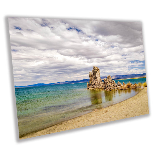 California Mono Lake Cloudy Morning Scenic Landscape Fine Art Photography | Canvas Wall Art | Eastern Sierra Photo Print | Poster