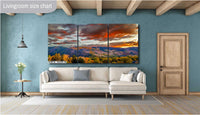 Colorado's Iconic Aspen Sunset Fine Art Photo | Rocky Mountain Fall Colors Print | Canvas Wall Art | Travel Picture paper, acrylic, metal