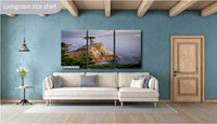 California's Iconic Lone Cypress Fine Art Photograph | Carmel by the Sea Canvas Wall Art,  Pebble Beach Coastal Seascape Sunset poster