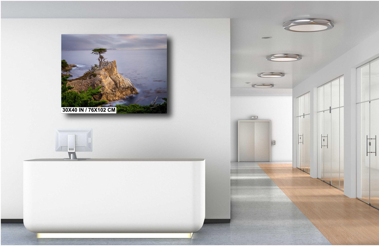 California's Iconic Lone Cypress Fine Art Photograph | Carmel by the Sea Canvas Wall Art,  Pebble Beach Coastal Seascape Sunset poster