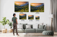 Colorado's Iconic Rocky Mountain Fine Art Photo | Valley View Fall Colors Print | Canvas Wall Art | Travel Picture paper, acrylic, metal