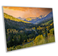 Colorado's Iconic Rocky Mountain Fine Art Photo | Valley View Fall Colors Print | Canvas Wall Art | Travel Picture paper, acrylic, metal