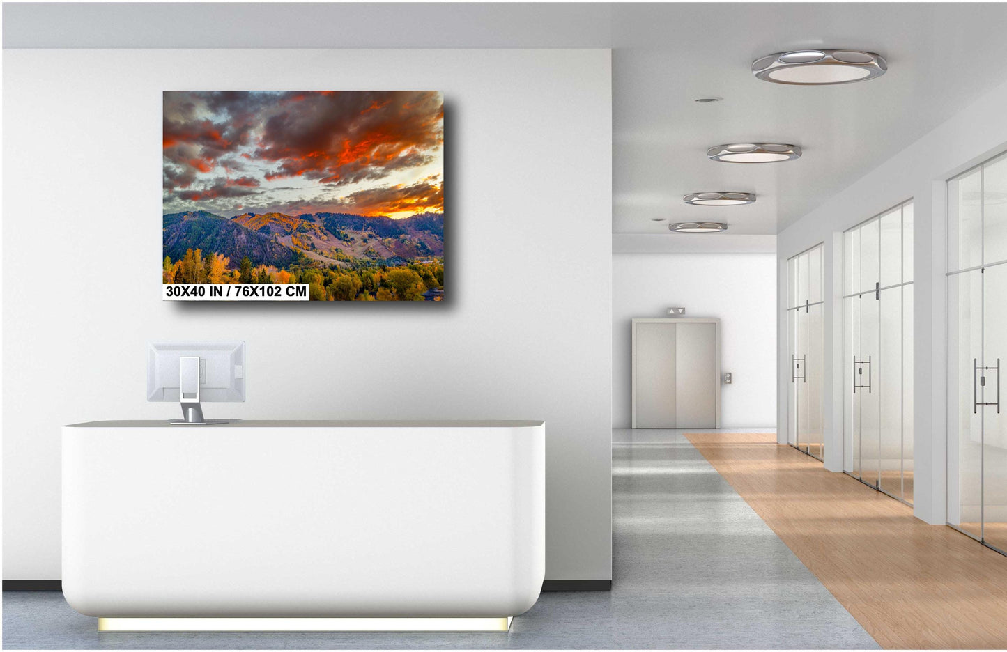 Colorado's Iconic Aspen Sunset Fine Art Photo | Rocky Mountain Fall Colors Print | Canvas Wall Art | Travel Picture paper, acrylic, metal