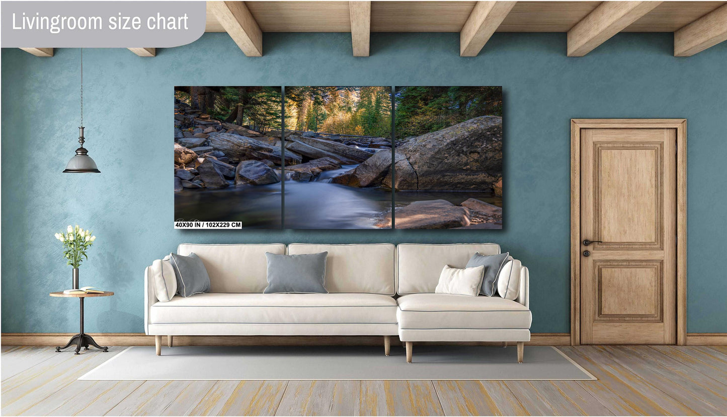 Colorado's Iconic Roaring Creek Rocky Mountain Fine Art Photograph | Fall Canvas Wall Art | Aspen Picture paper, acrylic, metal