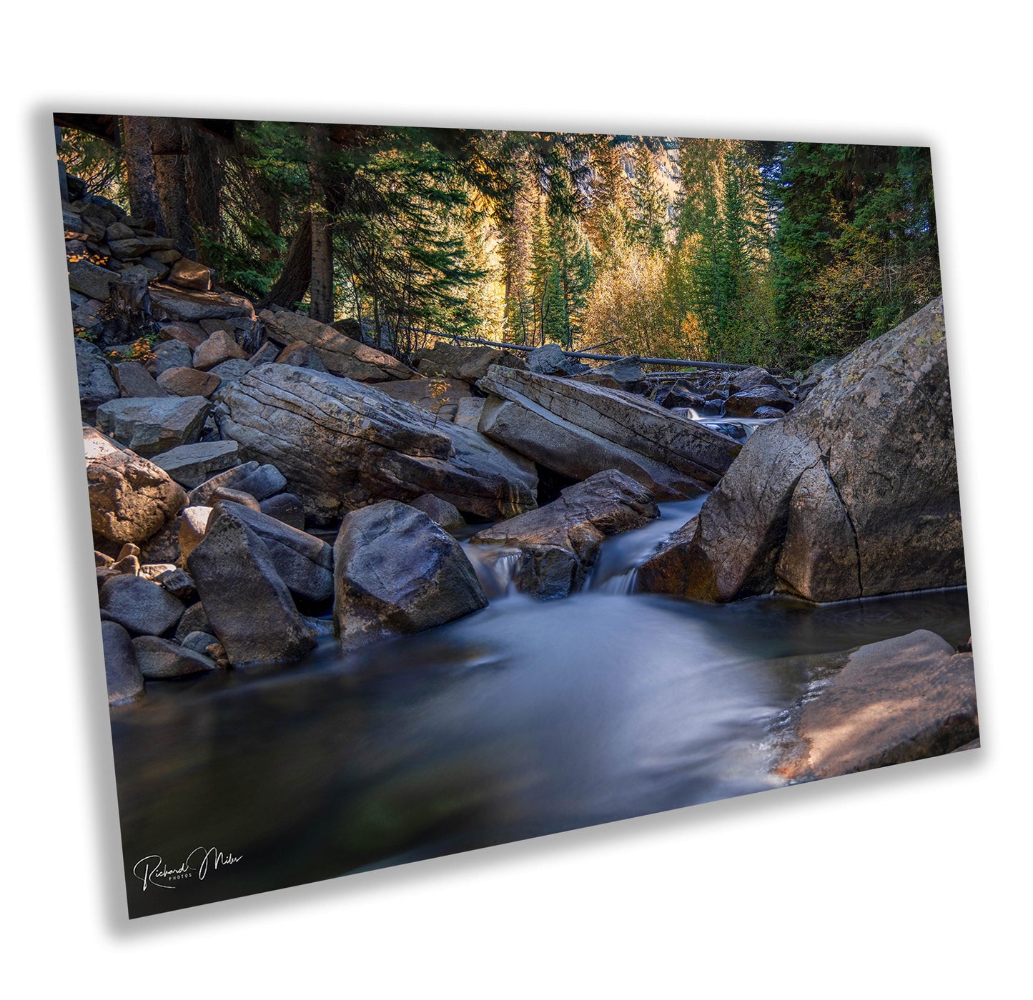 Colorado's Iconic Roaring Creek Rocky Mountain Fine Art Photograph | Fall Canvas Wall Art | Aspen Picture paper, acrylic, metal